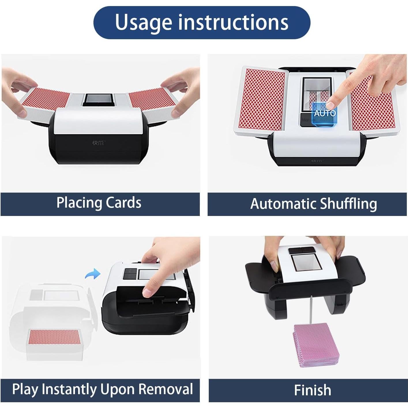 Barajador de Cartas Automático KNEBAD CMJ-X1 Portátil Bajo Ruido