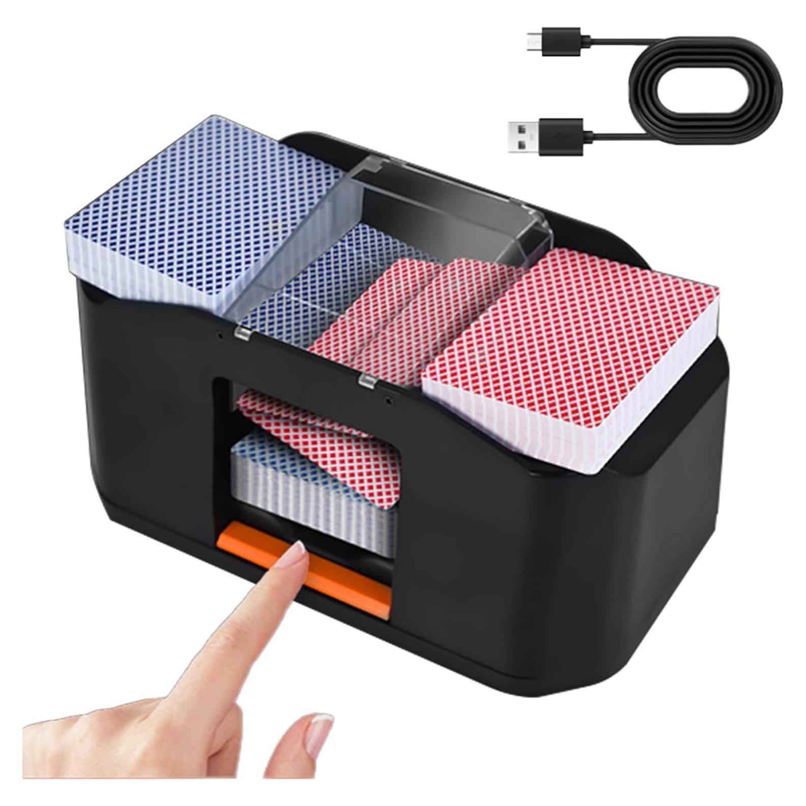 Barajador de Cartas Automático FOSMIJIZ 2 Mazos Recargable 2000mAh