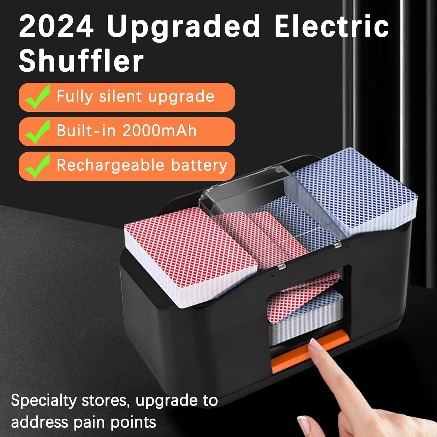 Barajador de Cartas Automático FOSMIJIZ 2 Mazos Recargable 2000mAh