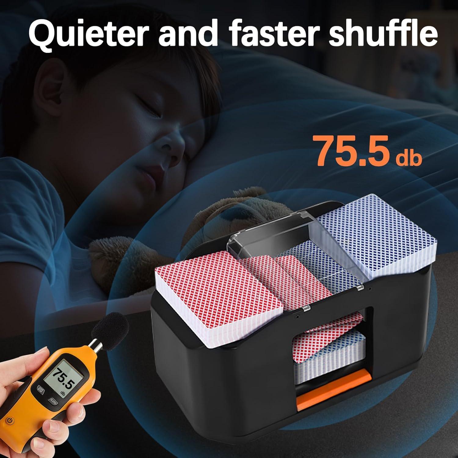 Barajador de Cartas Automático FOSMIJIZ 2 Mazos Recargable 2000mAh