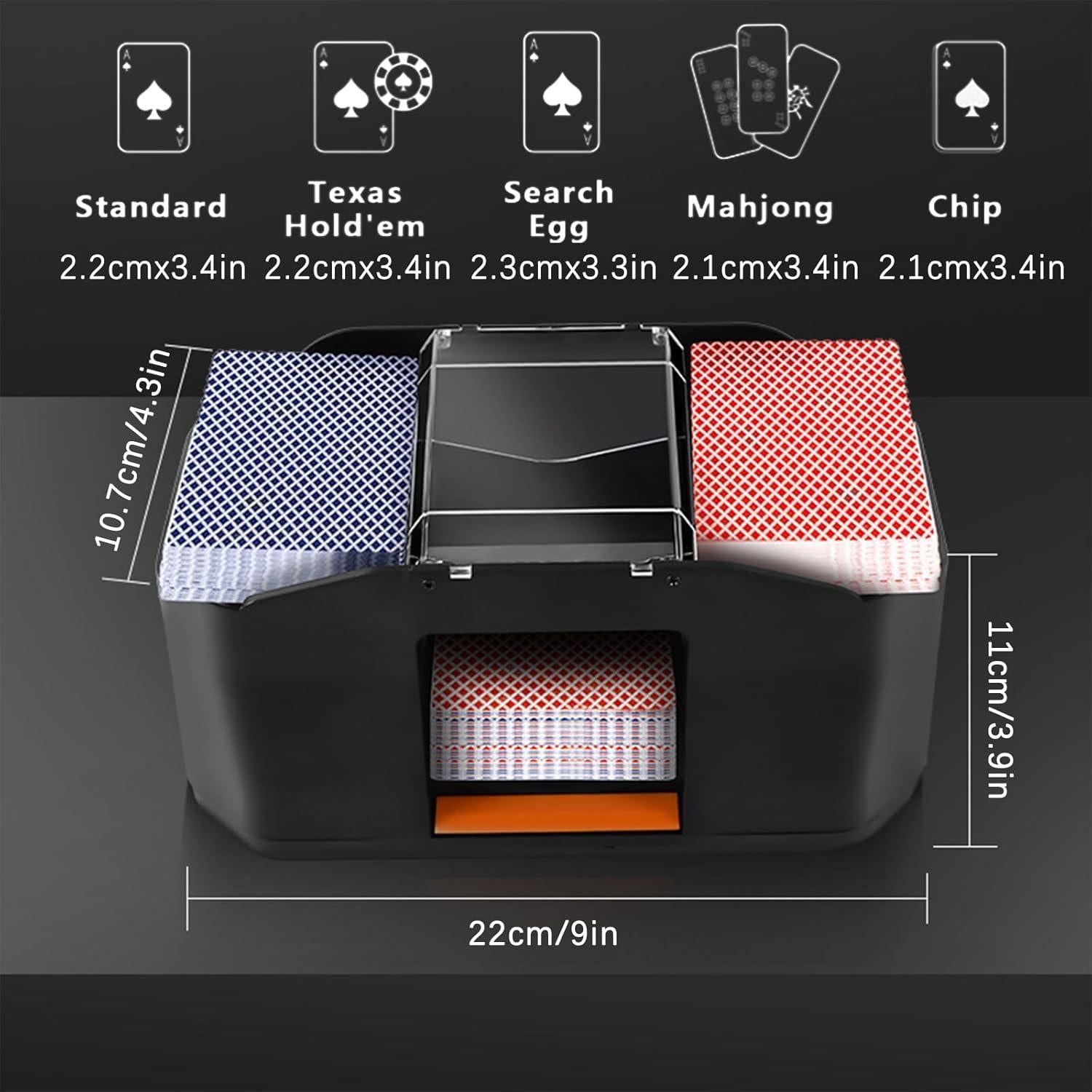 Barajador de Cartas Automático FOSMIJIZ 2 Mazos Recargable 2000mAh