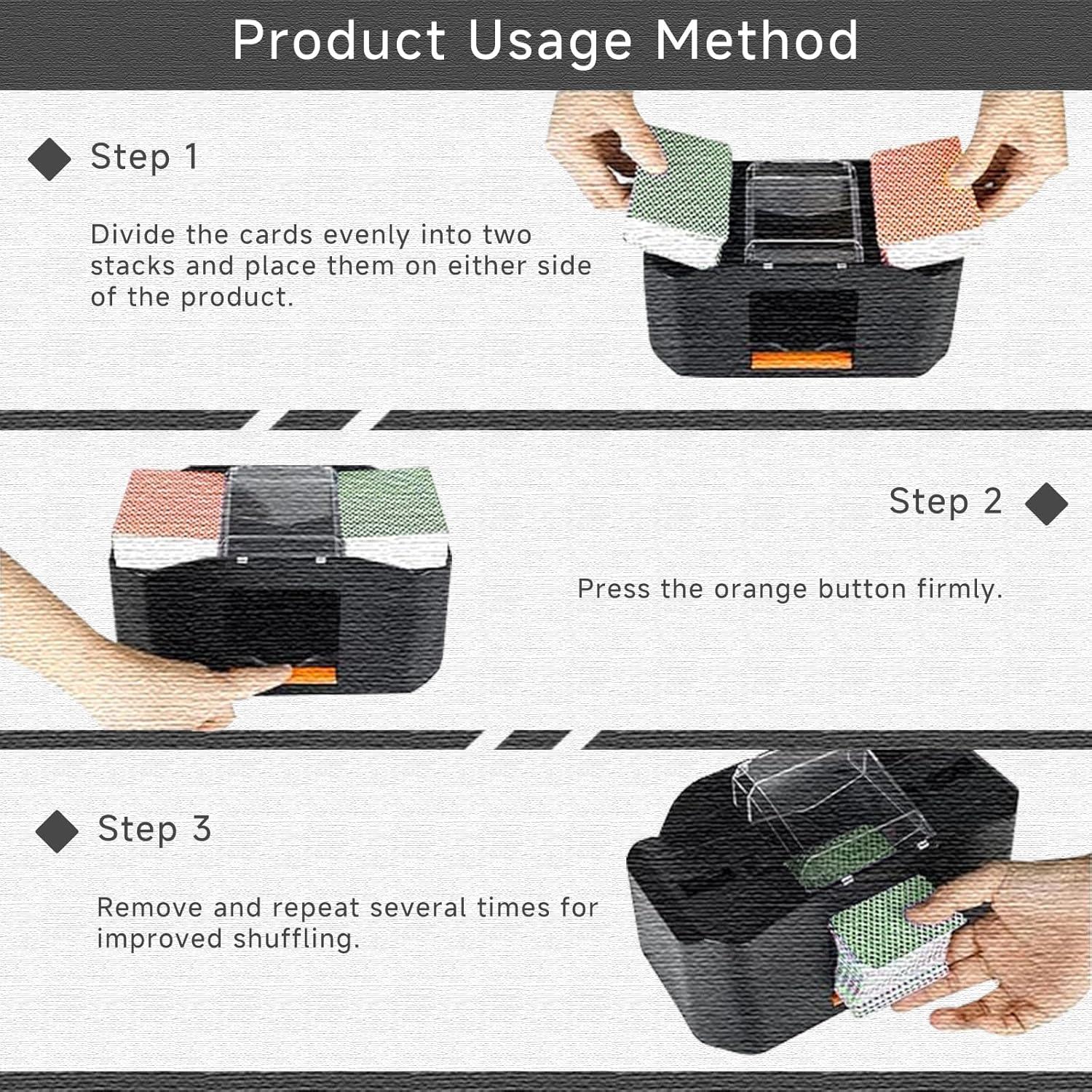 Barajador Automático de Cartas MJYP wy630, Recargable 2000 mAh