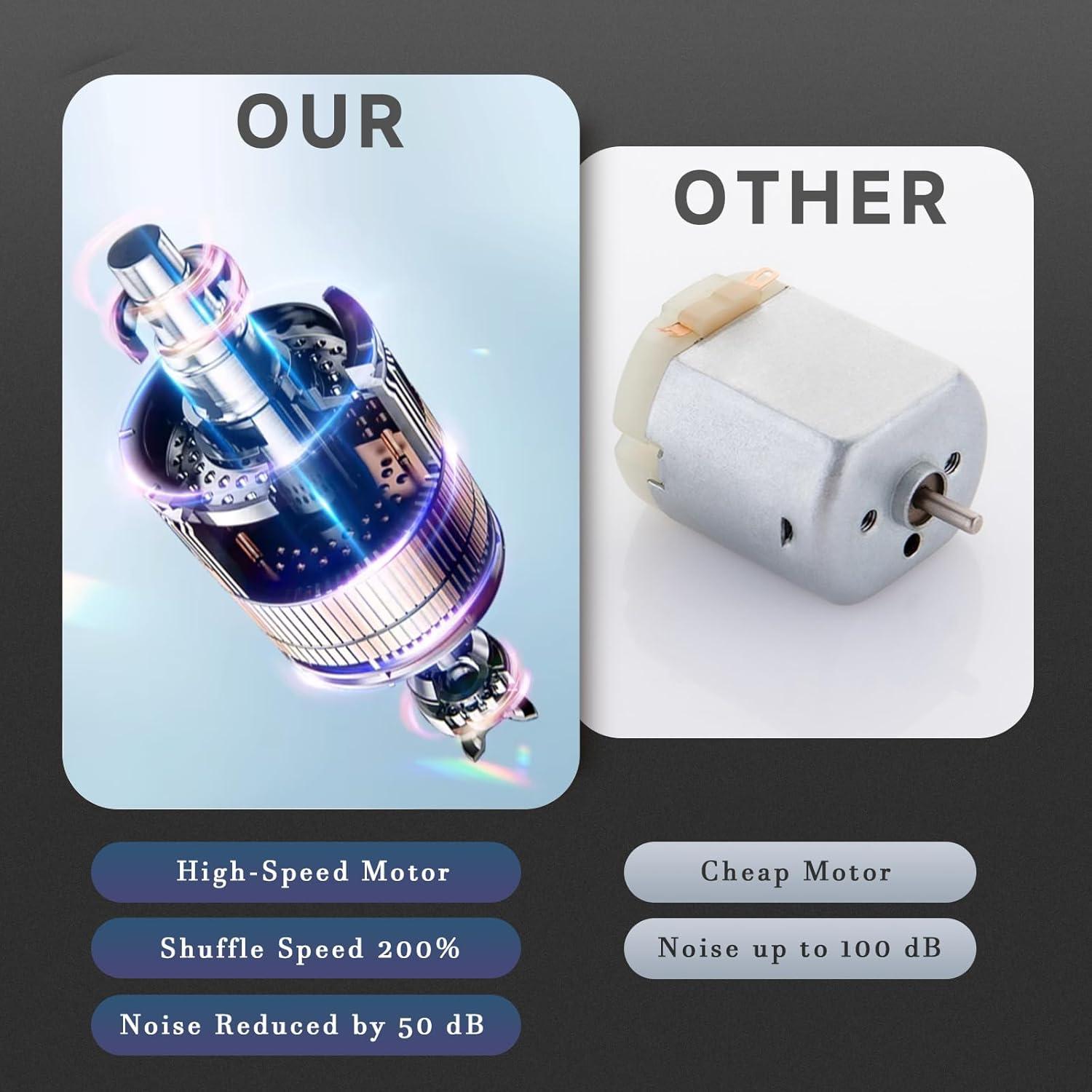 Barajador Automático de Cartas MJYP wy630, Recargable 2000 mAh