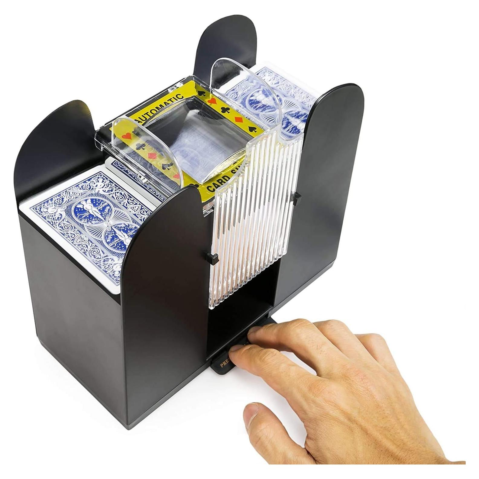 Mezclador Automático de Cartas West Ivory para 6 Barajas - Eléctrico