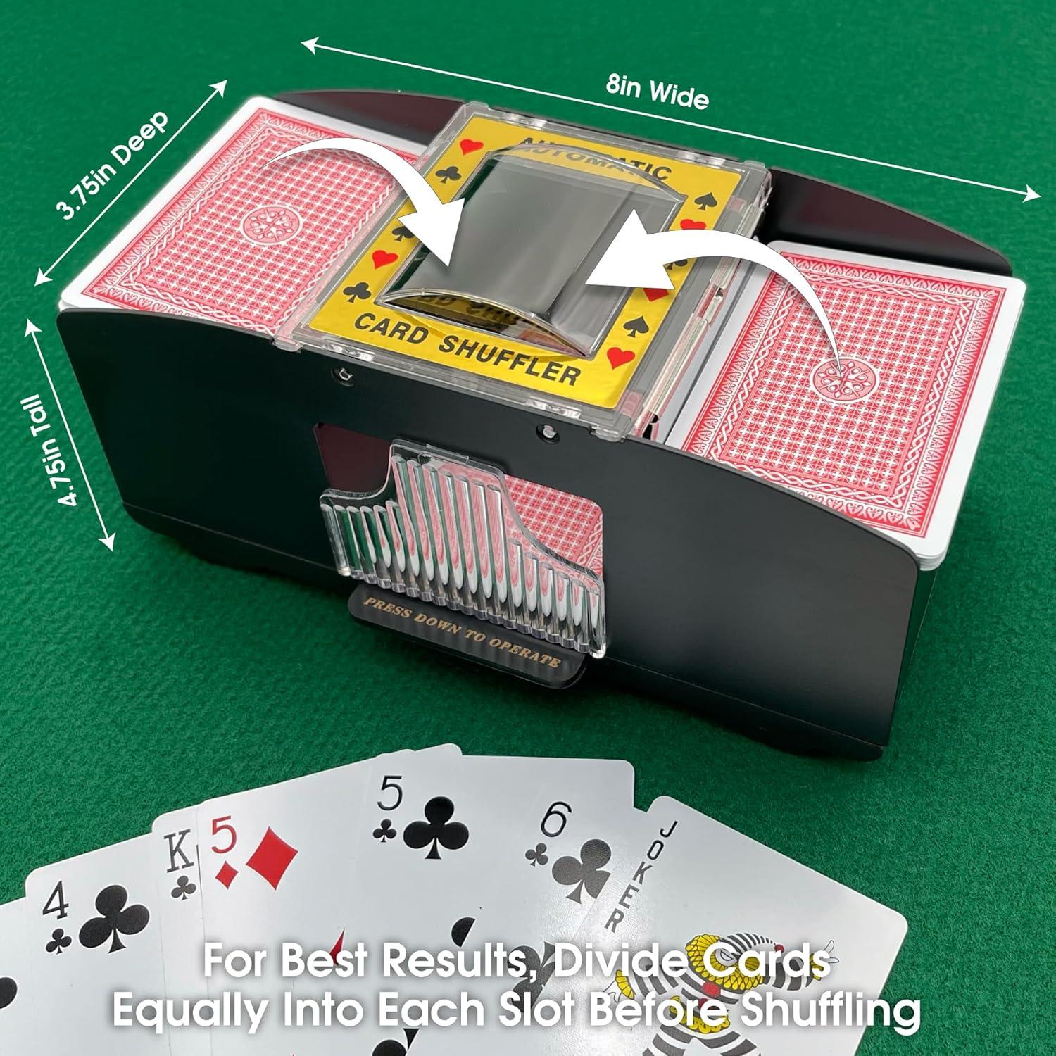 Mezclador Automático de Cartas CHH 2 Barajas - Negro