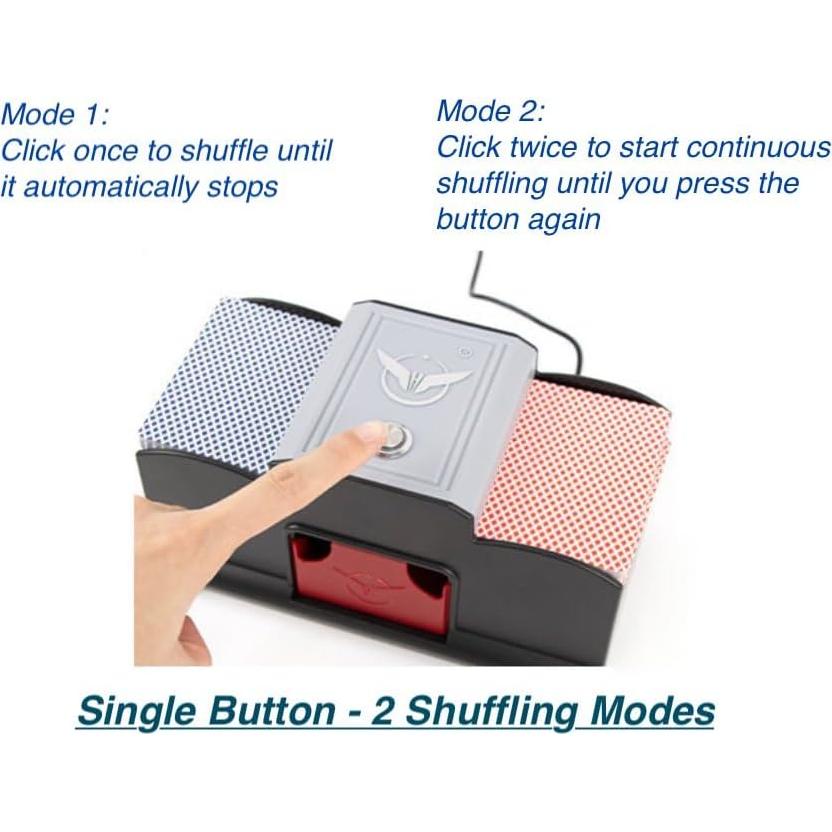 Barajador Automático Zikepa 993-2 para 2 Barajas con Bandeja