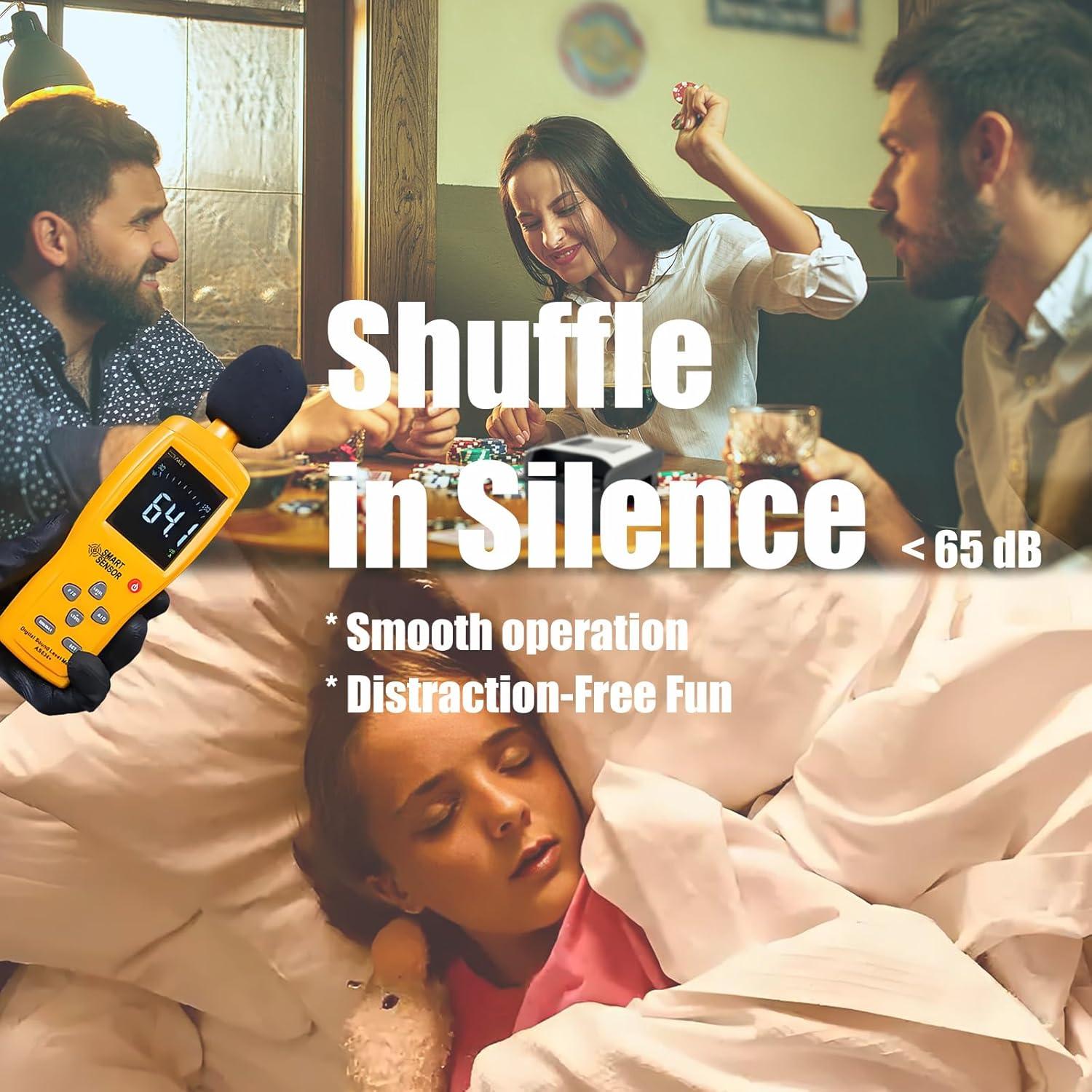 Barajador de Cartas Automático ZechnoX X1Z-2506, Batería 2000mAh