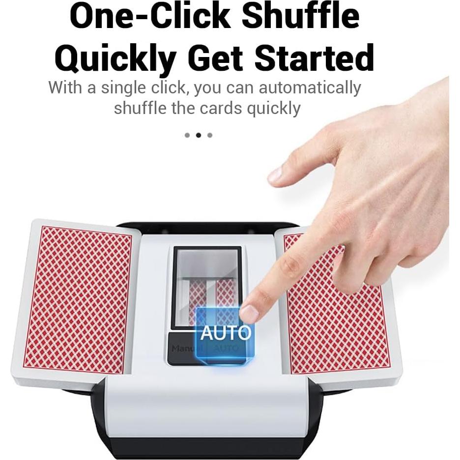 Barajador Automático de Cartas LVPETALIZE Recargable 2000mAh