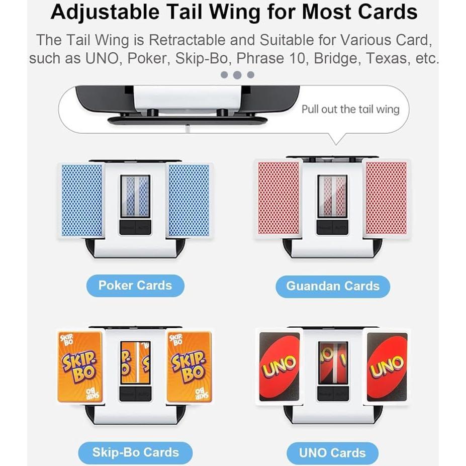 Barajador Automático de Cartas LVPETALIZE Recargable 2000mAh