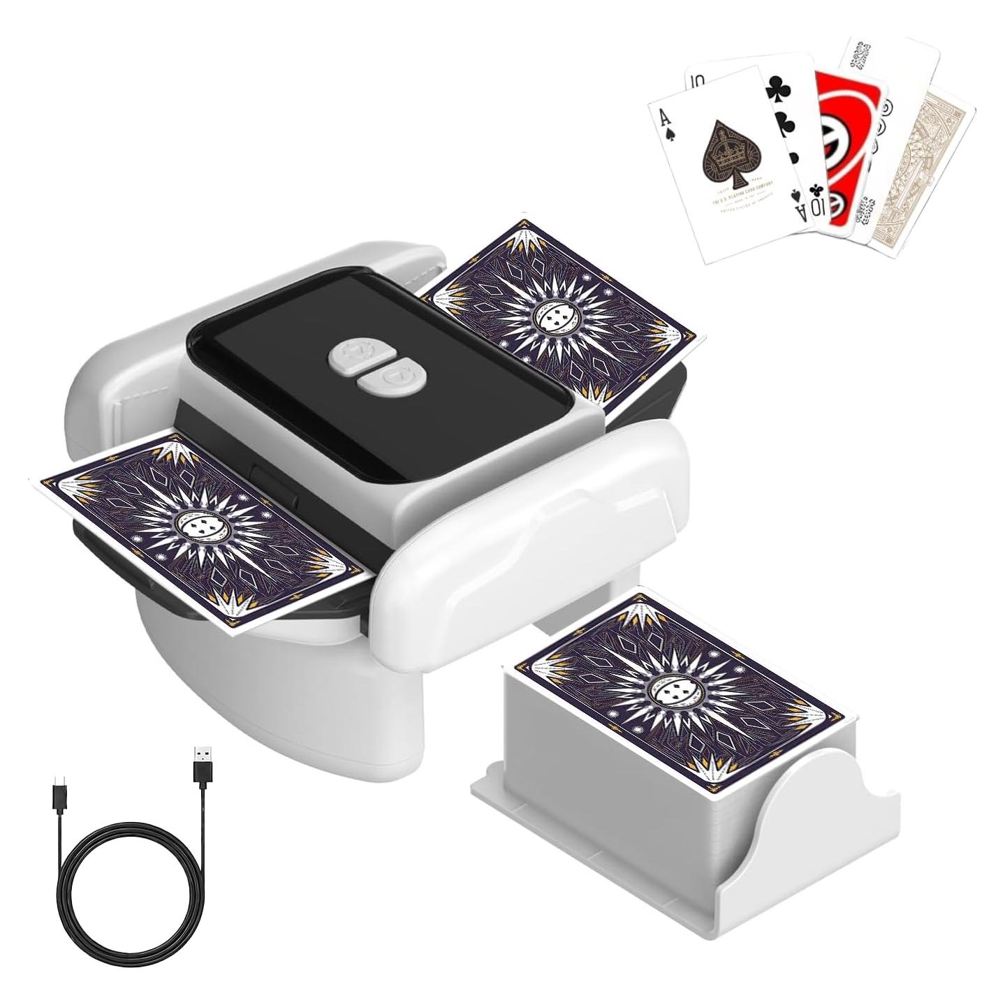 Barajador de Cartas Automático Wcatubao 2 Barajas Recargable