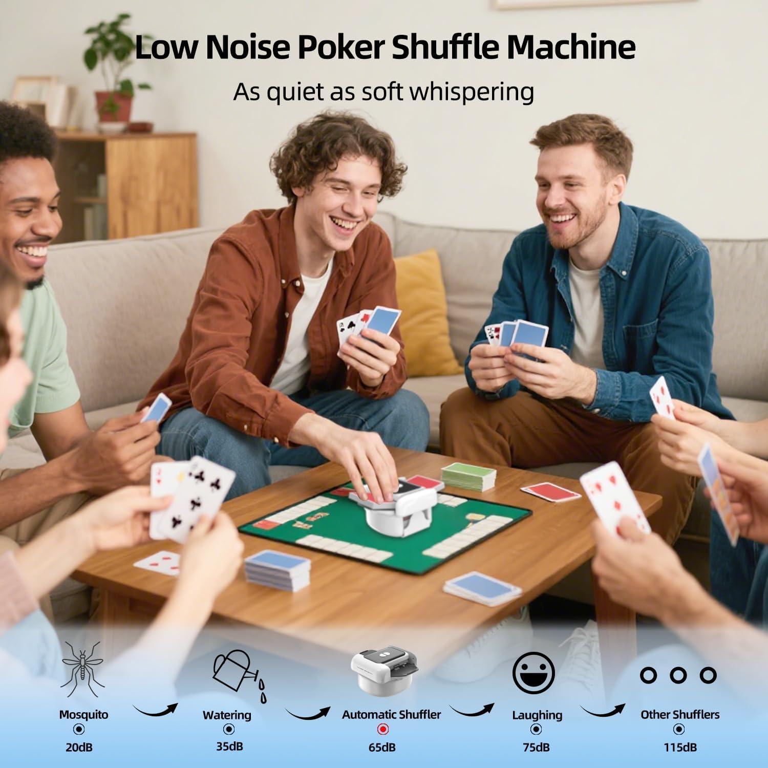 Barajador de Cartas Automático Wcatubao 2 Barajas Recargable