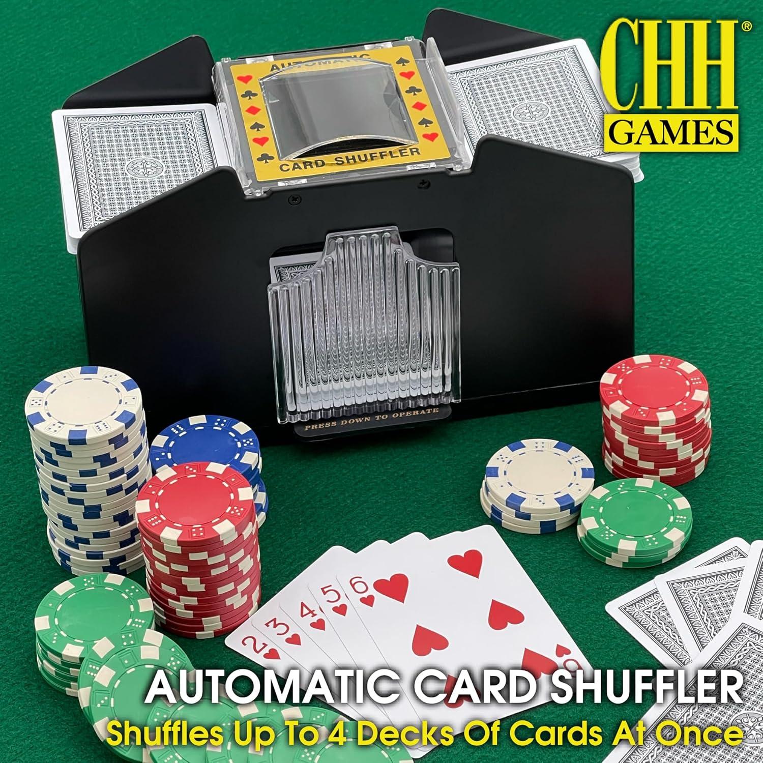 Mezclador Automático de Cartas CHH Imports para 4 Barajas