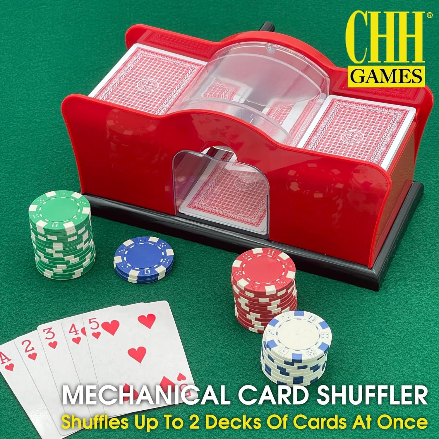 Mezclador de Cartas Manual CHH con Manivela - Silencioso y Compacto