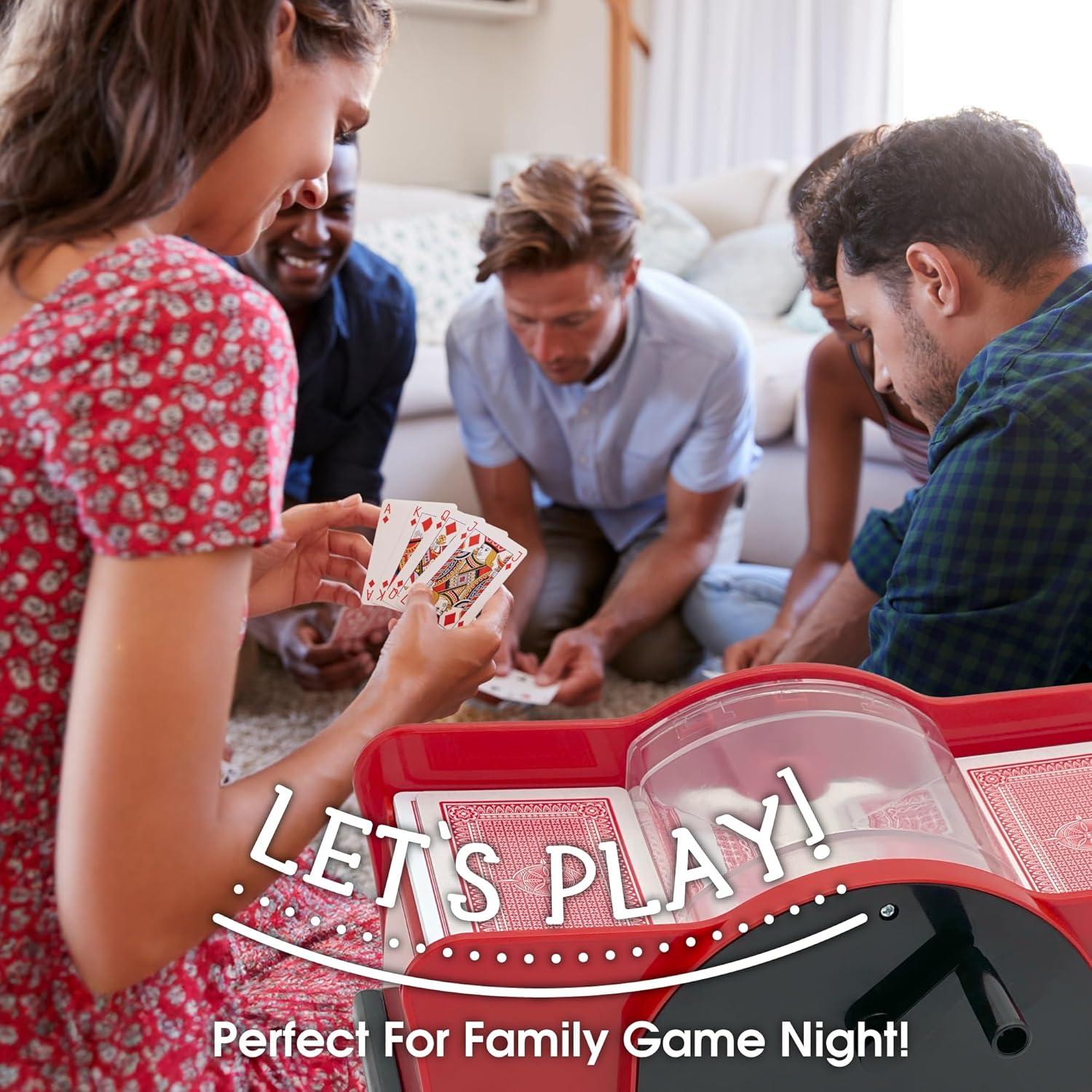 Mezclador de Cartas Manual CHH con Manivela - Silencioso y Compacto