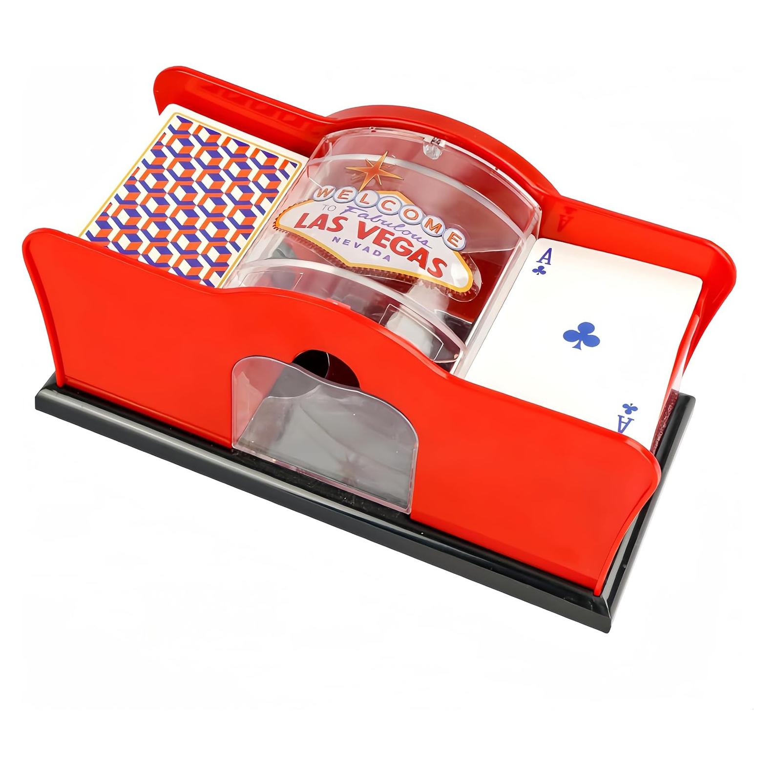 Mezclador de Cartas Manual VQP con Manivela para 2 Barajas