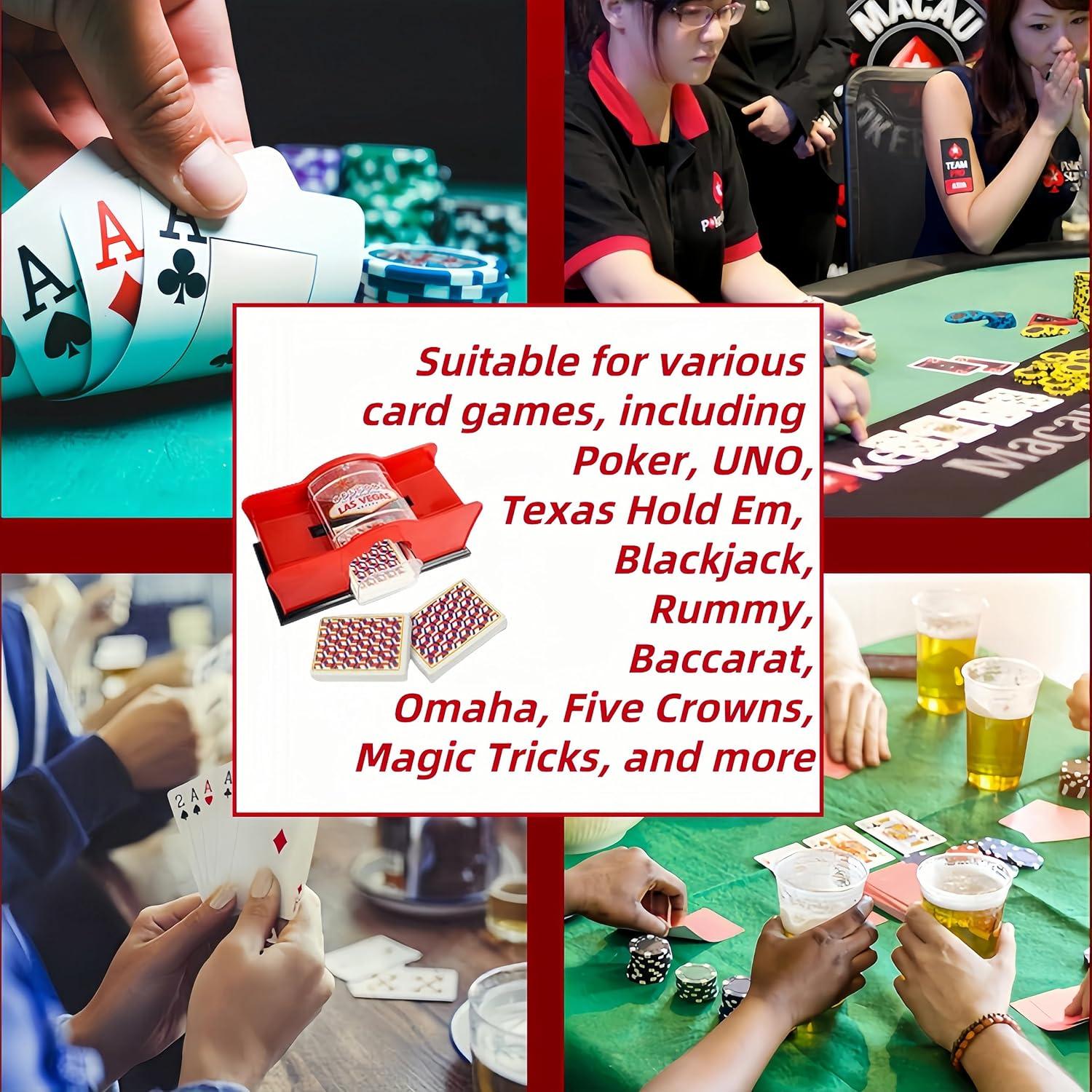 Mezclador de Cartas Manual VQP con Manivela para 2 Barajas