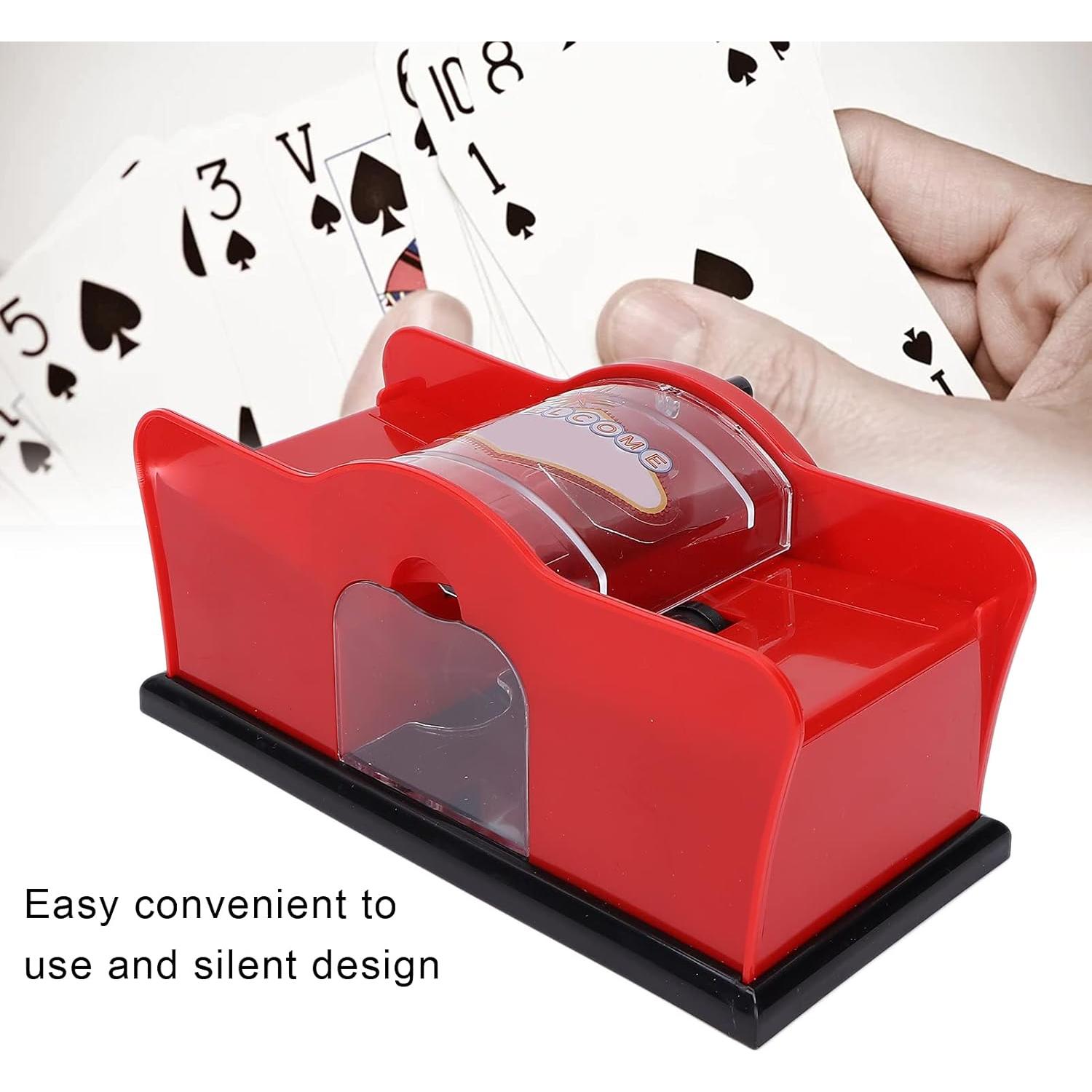 Barajador Manual de Cartas FILFEEL para 1-2 Barajas - Rojo