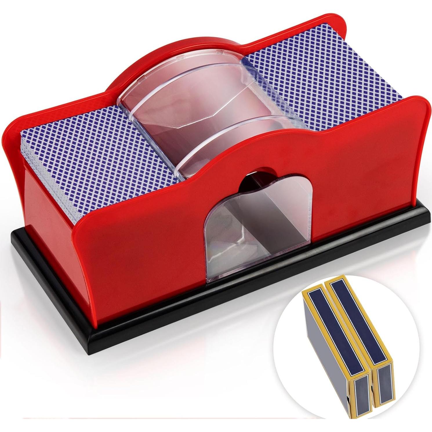 Mezclador de Cartas Manual Sdemyi con 2 Barajas de Juego