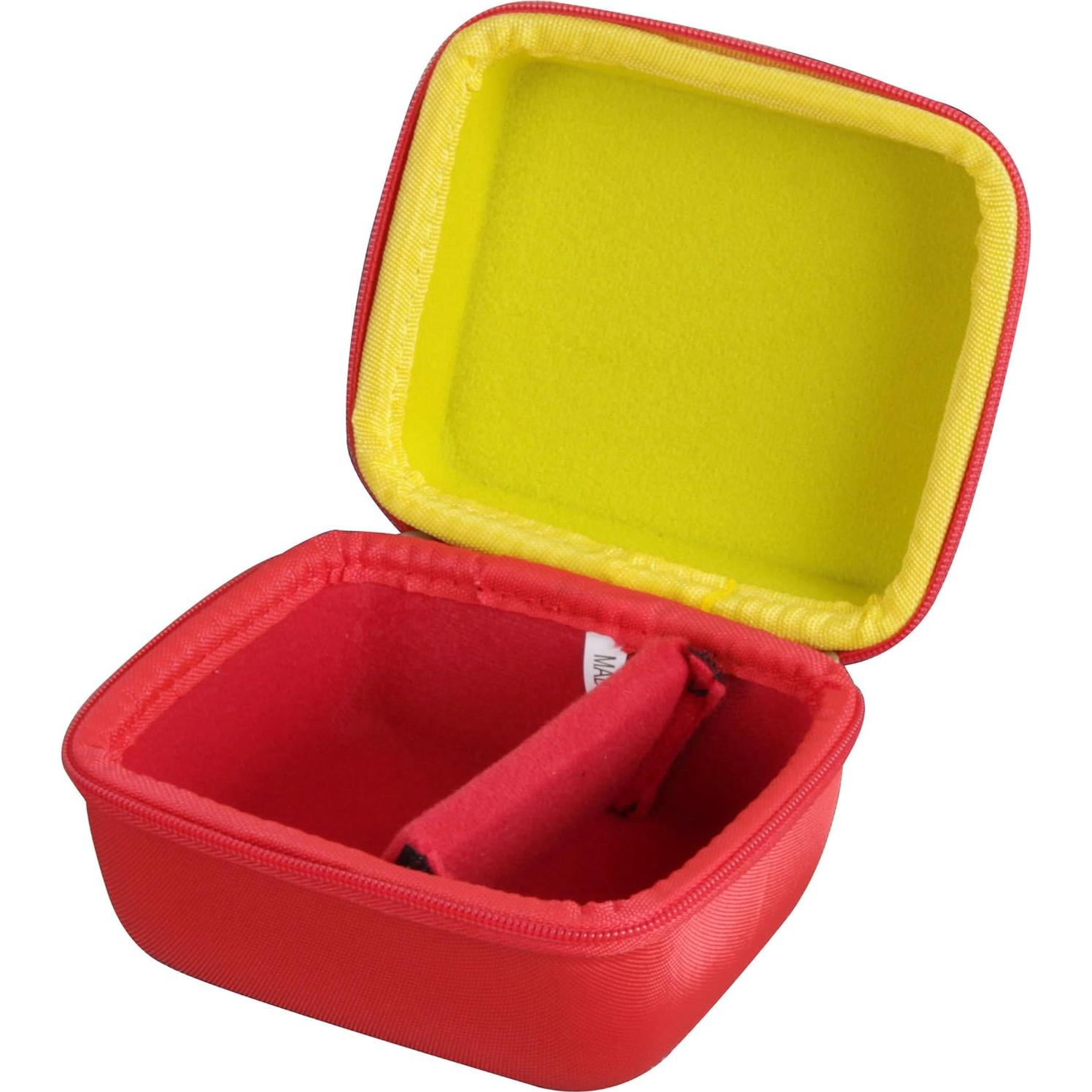 Funda Dura de Viaje Adada para Juegos de Cartas - Rojo y Amarillo