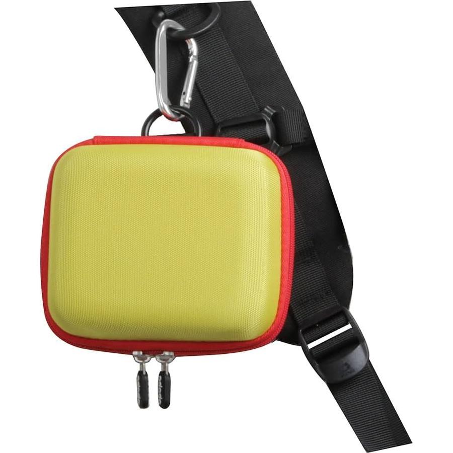 Funda Dura de Viaje Adada para Juegos de Cartas - Rojo y Amarillo