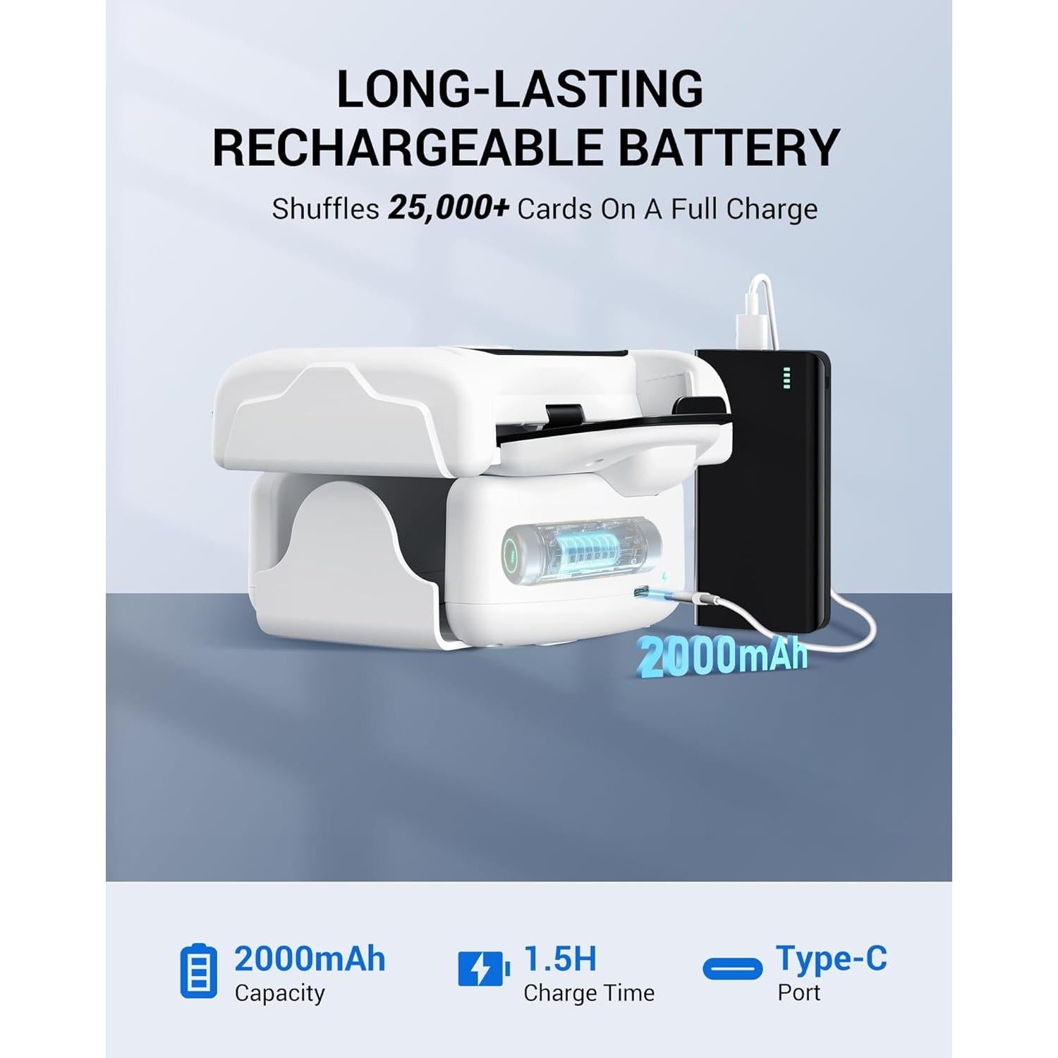 Barajador Automático Recargable Shantou 1-2 Barajas Bajo Ruido