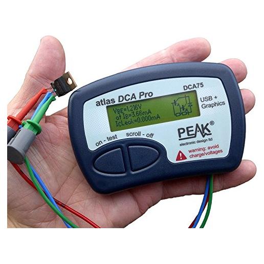 Probador de Semiconductores Peak Atlas DCA75 Pro 10x7.6cm