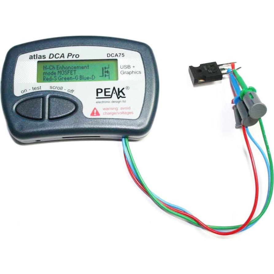 Probador de Semiconductores Peak Atlas DCA75 Pro 10x7.6cm