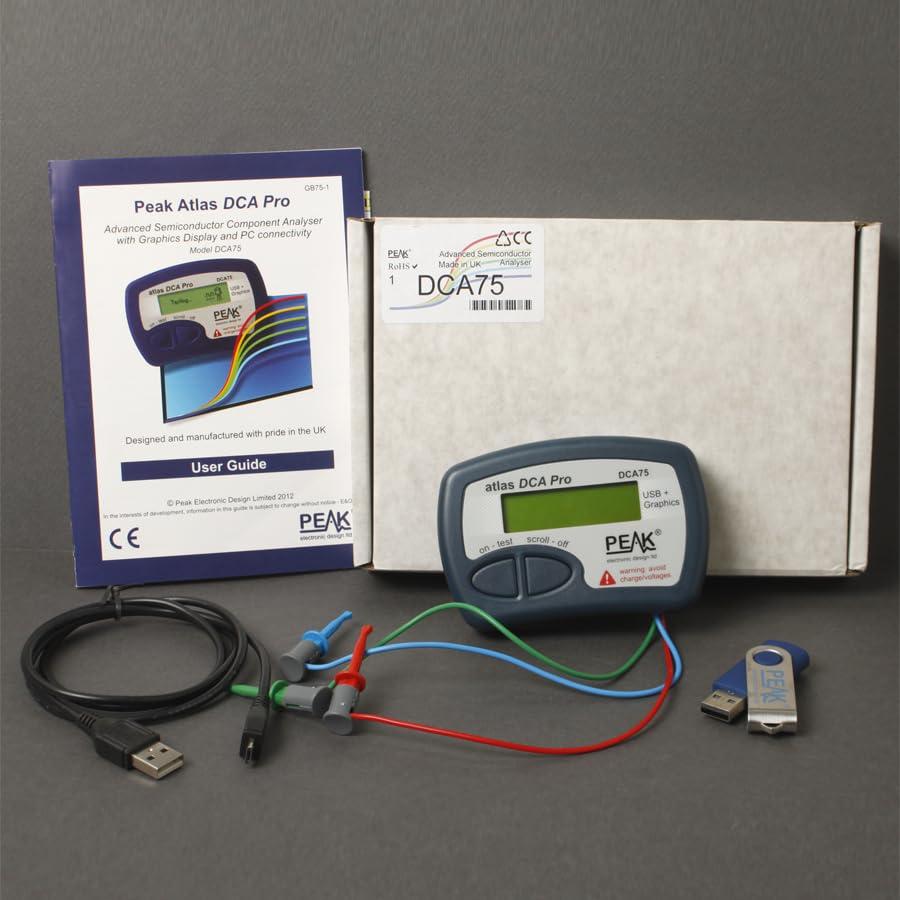 Probador de Semiconductores Peak Atlas DCA75 Pro 10x7.6cm