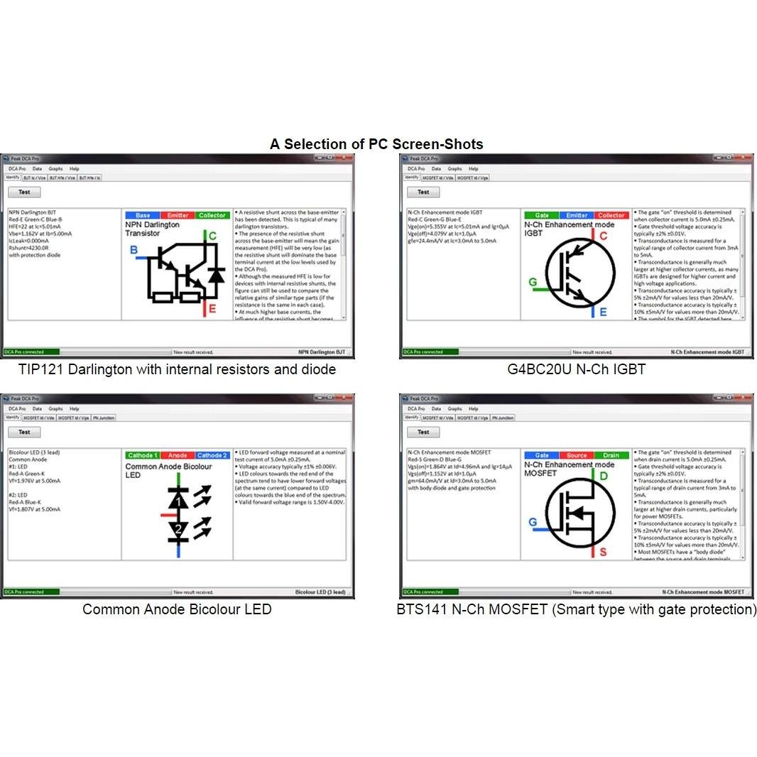 Probador de Semiconductores Peak Atlas DCA75 Pro 10x7.6cm