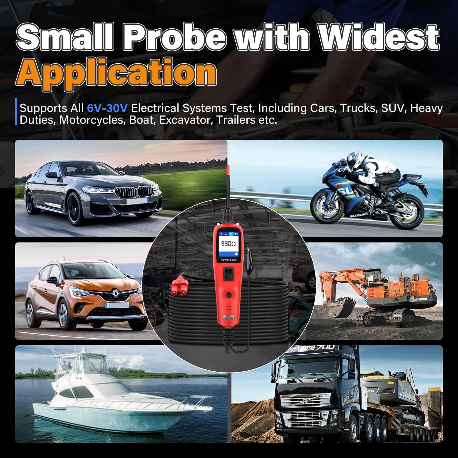 Autel PowerScan PS100 Probador de Circuito Automotriz 12-24V