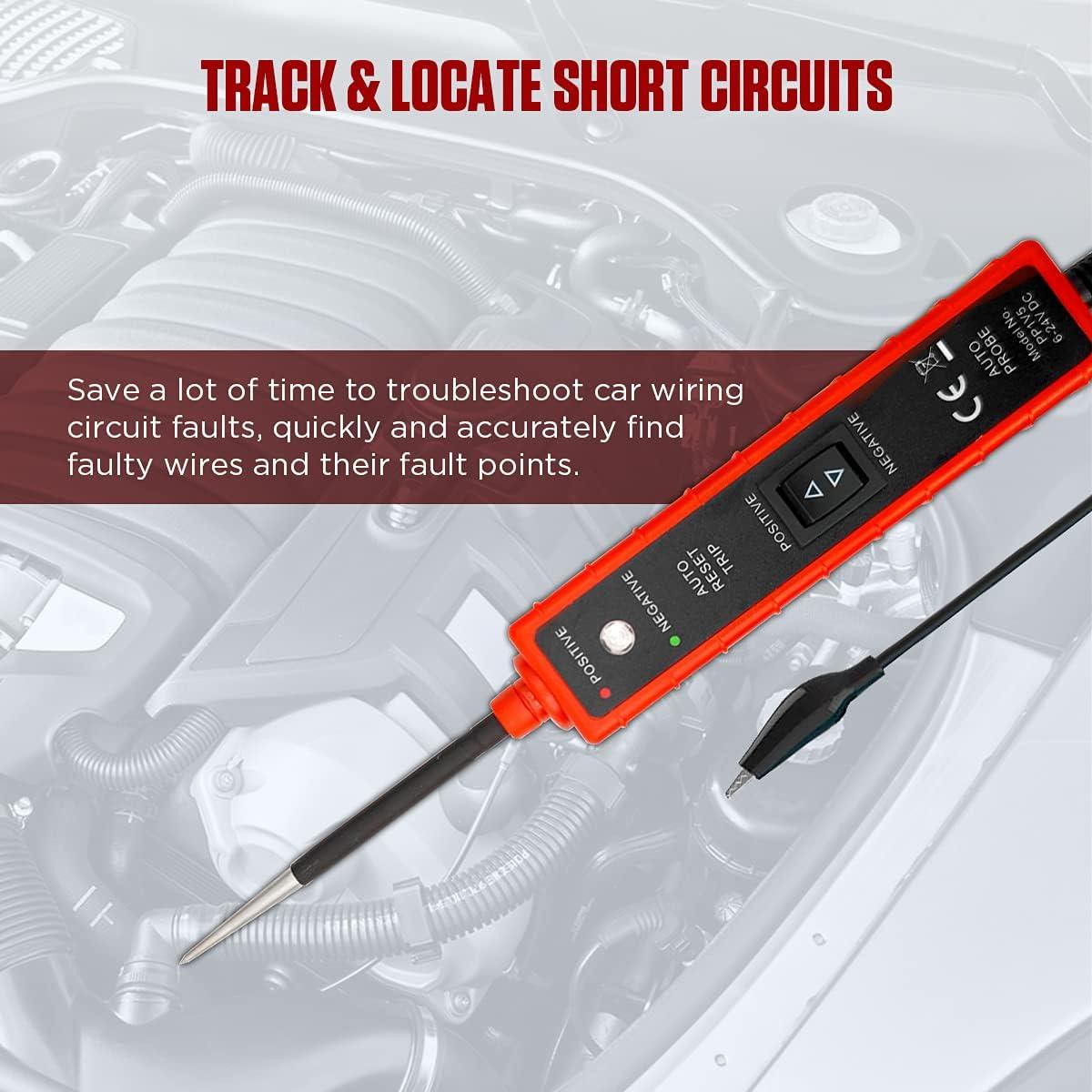Probador de Circuito Automotriz CMTOOL AY-29 6V-24V con Cable 4M