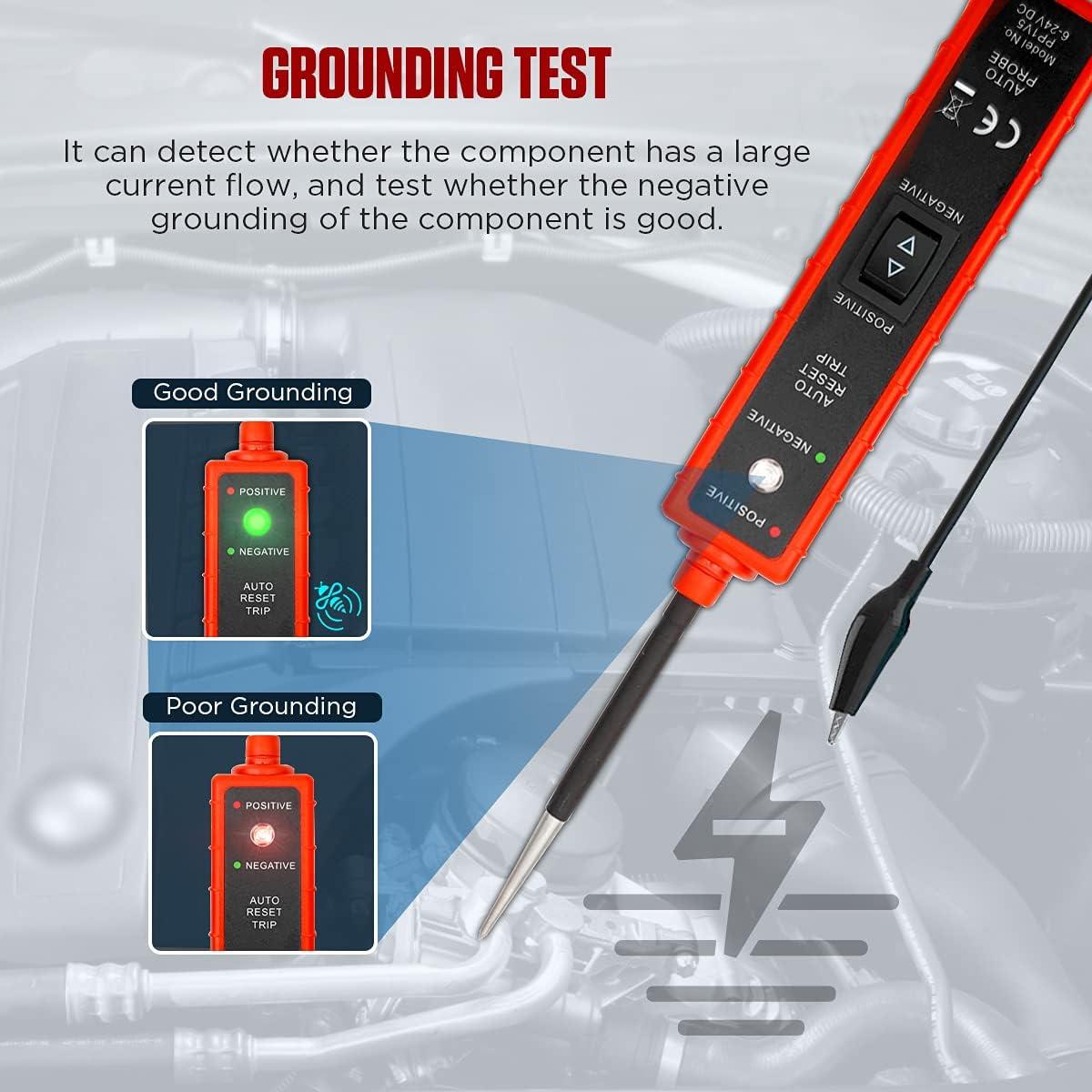 Probador de Circuito Automotriz CMTOOL AY-29 6V-24V con Cable 4M