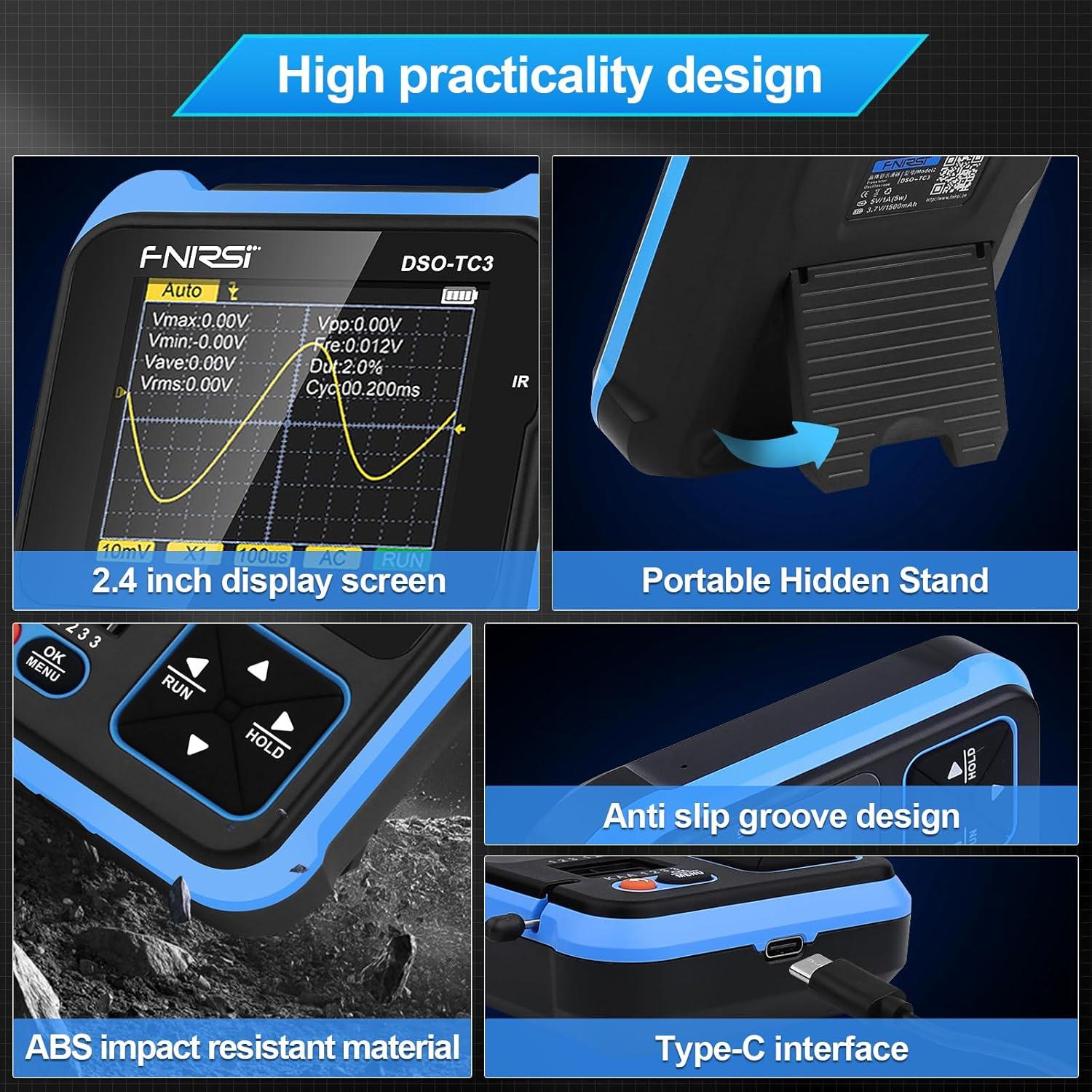 Osciloscopio DSO-TC3 Beffkkip Portátil 500kHz 10MSa/s