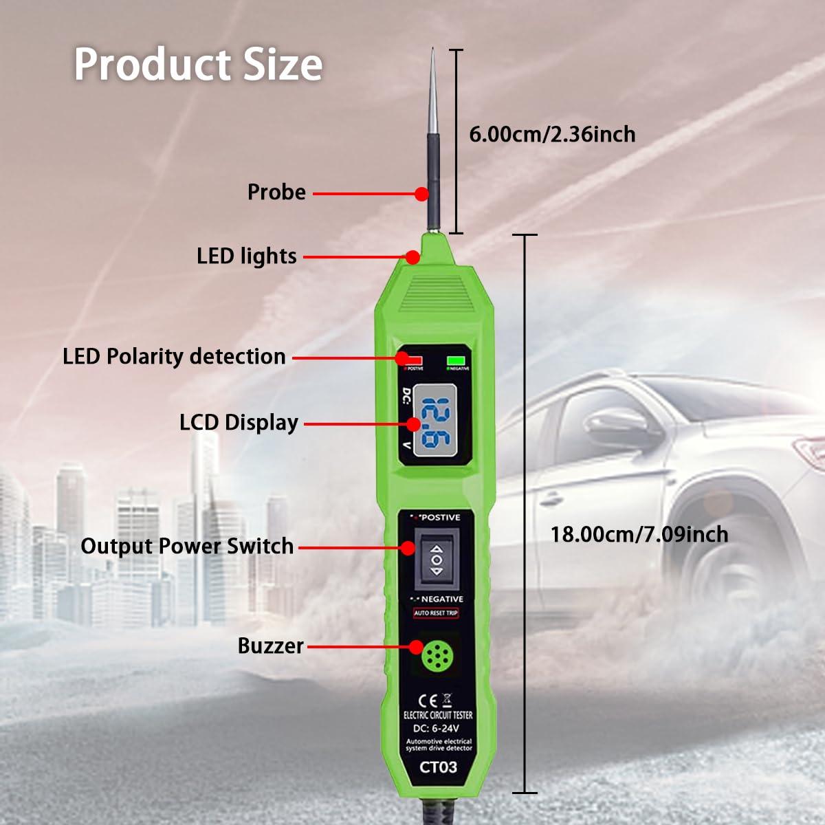 Probador de Circuito de Potencia OnReTul CT03 6-24V CC