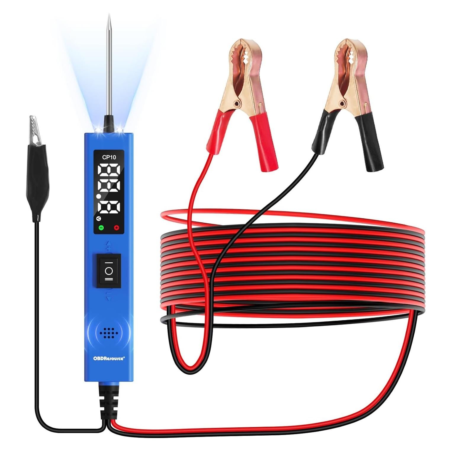 Probador de Circuito OBDResource CP10 12V-24V con Pantalla LCD
