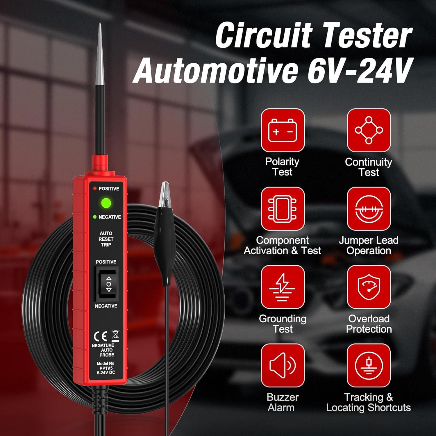 Probador de Circuito Automotriz OBDMONSTER CC0361 6V-24V DC