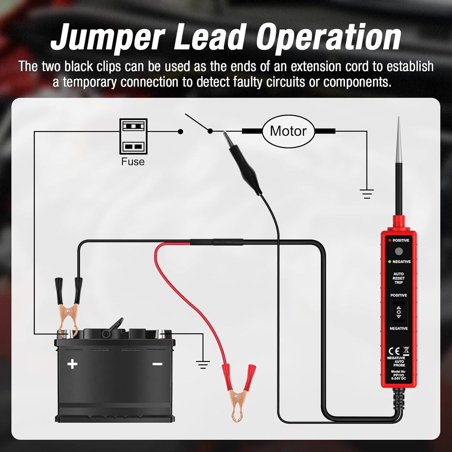 Probador de Circuito Automotriz OBDMONSTER CC0361 6V-24V DC