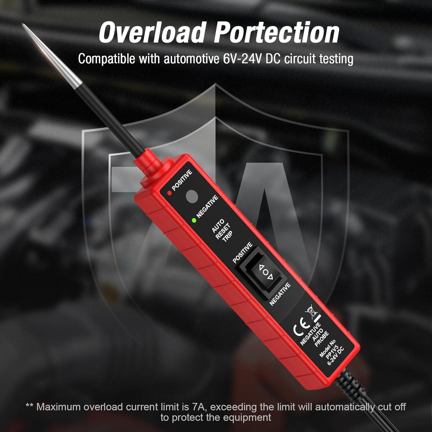 Probador de Circuito Automotriz OBDMONSTER CC0361 6V-24V DC