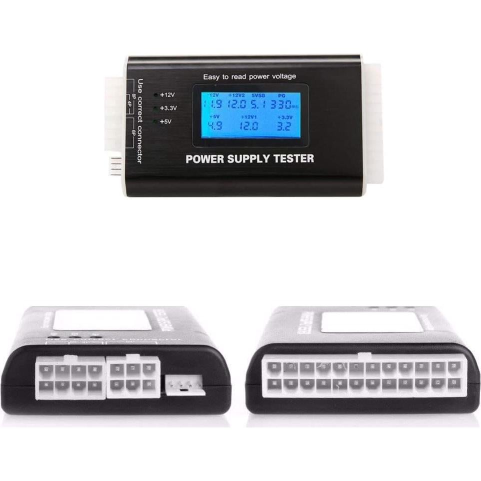 Probador de Fuente de Alimentación LCD Comidox 20/24 Pines ATX