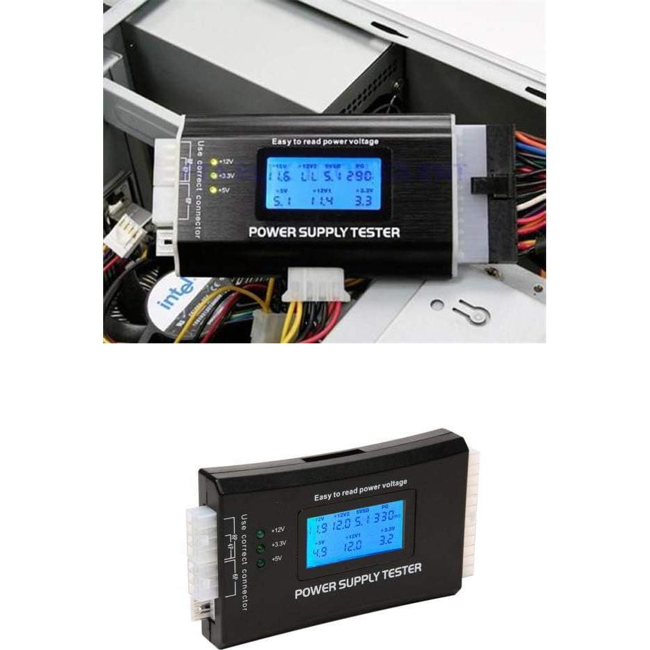 Probador de Fuente de Alimentación LCD Comidox 20/24 Pines ATX