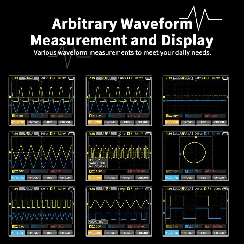 Osciloscopio ZOYI ZT-703 3 en 1 Doble Canal 50MHz Multímetro