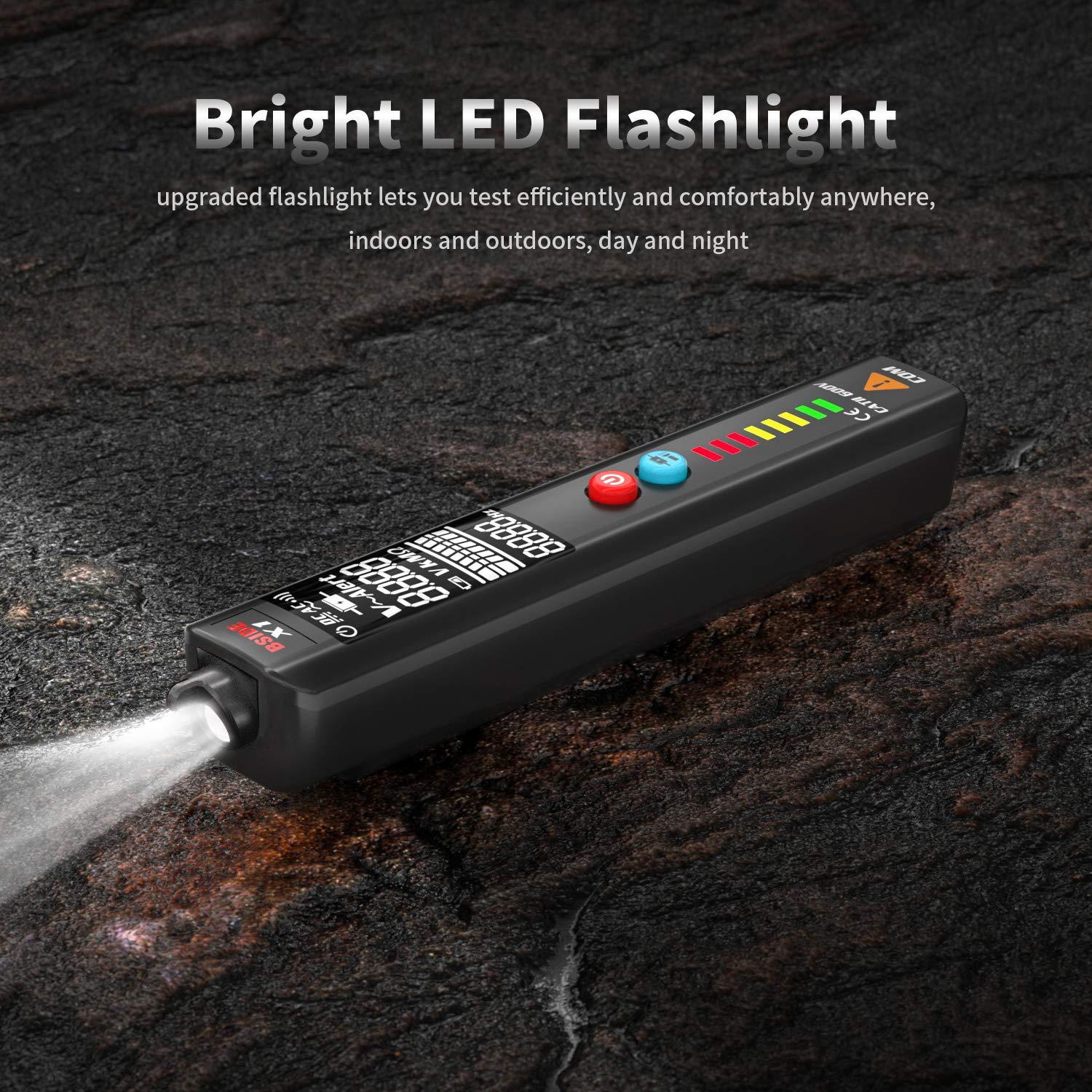 Kit de Multímetro y Probador de Voltaje BSIDE S20, Recargable