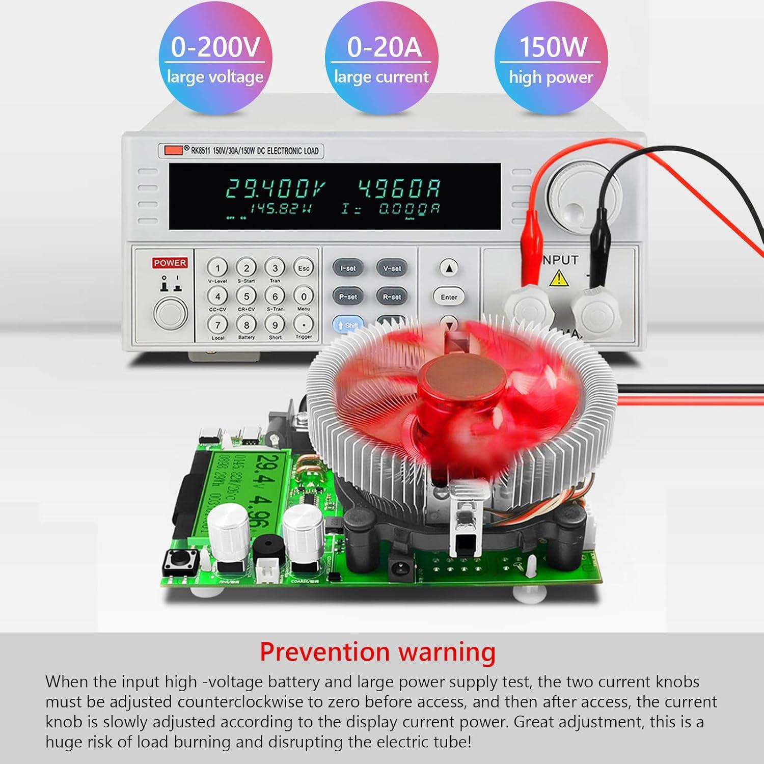 Tester de Carga USB MakerHawk H1168EJ - 150W 200V 20A