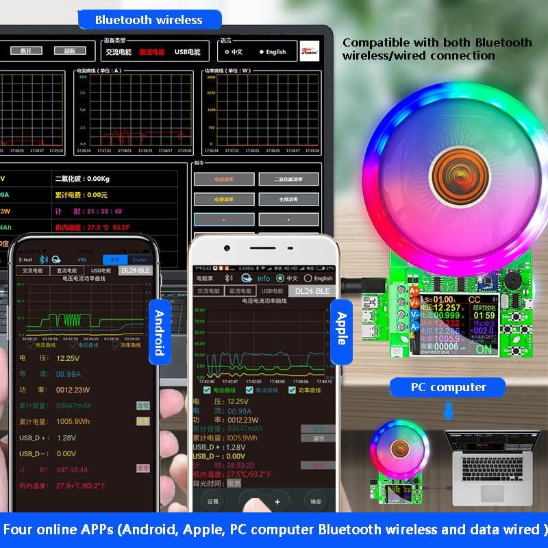 Probador de Carga Electrónica DC Savildo JI1-SBD-TMR035 180W