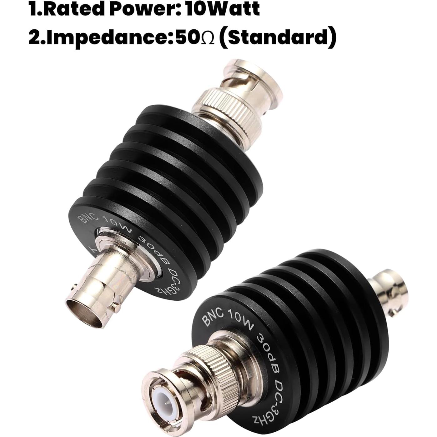 Atenuador Coaxial BNC RF 10W 40dB 50 Ohm DC-3GHz