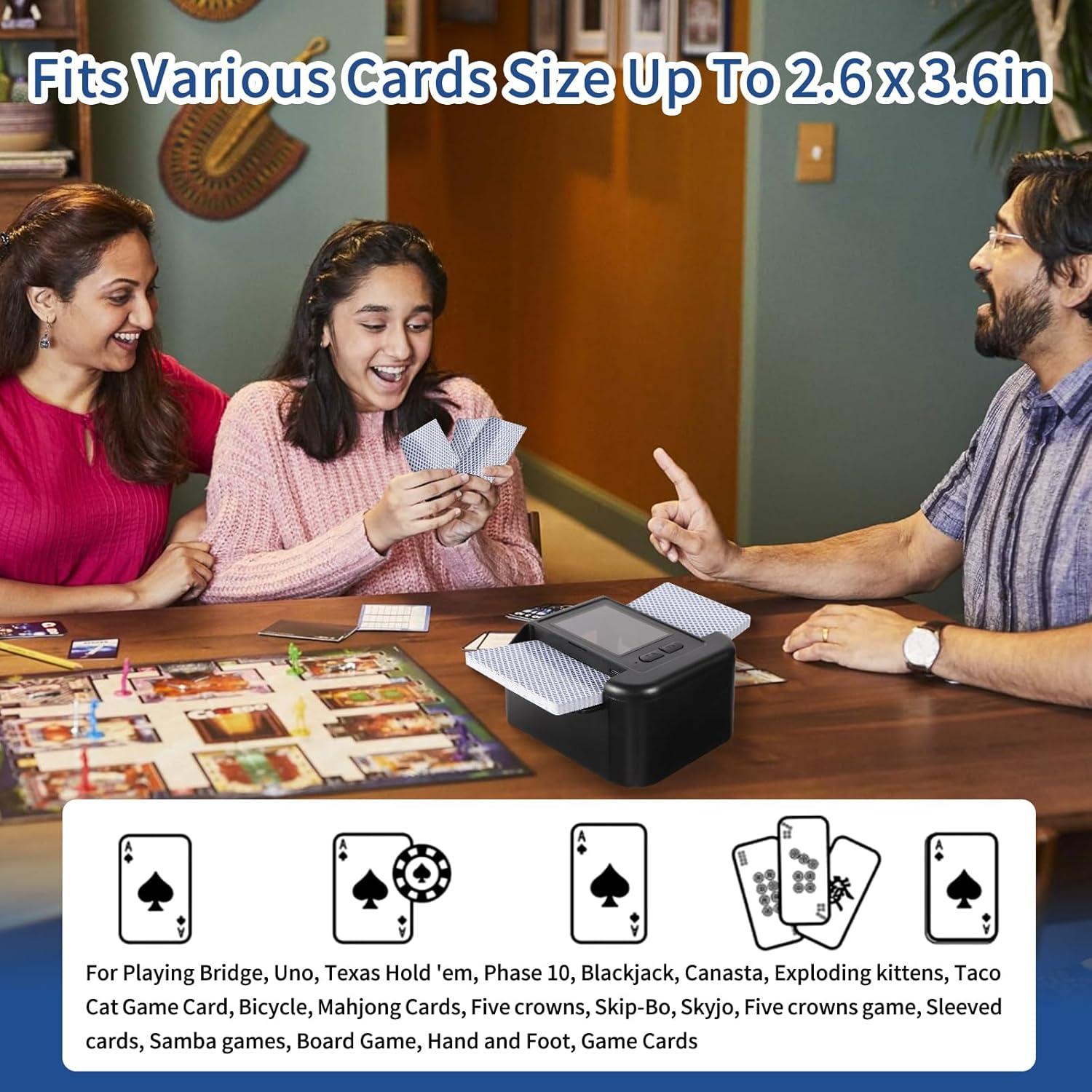 Barajador Automático Recargable USB-C Lxjmcwio para 2 Barajas