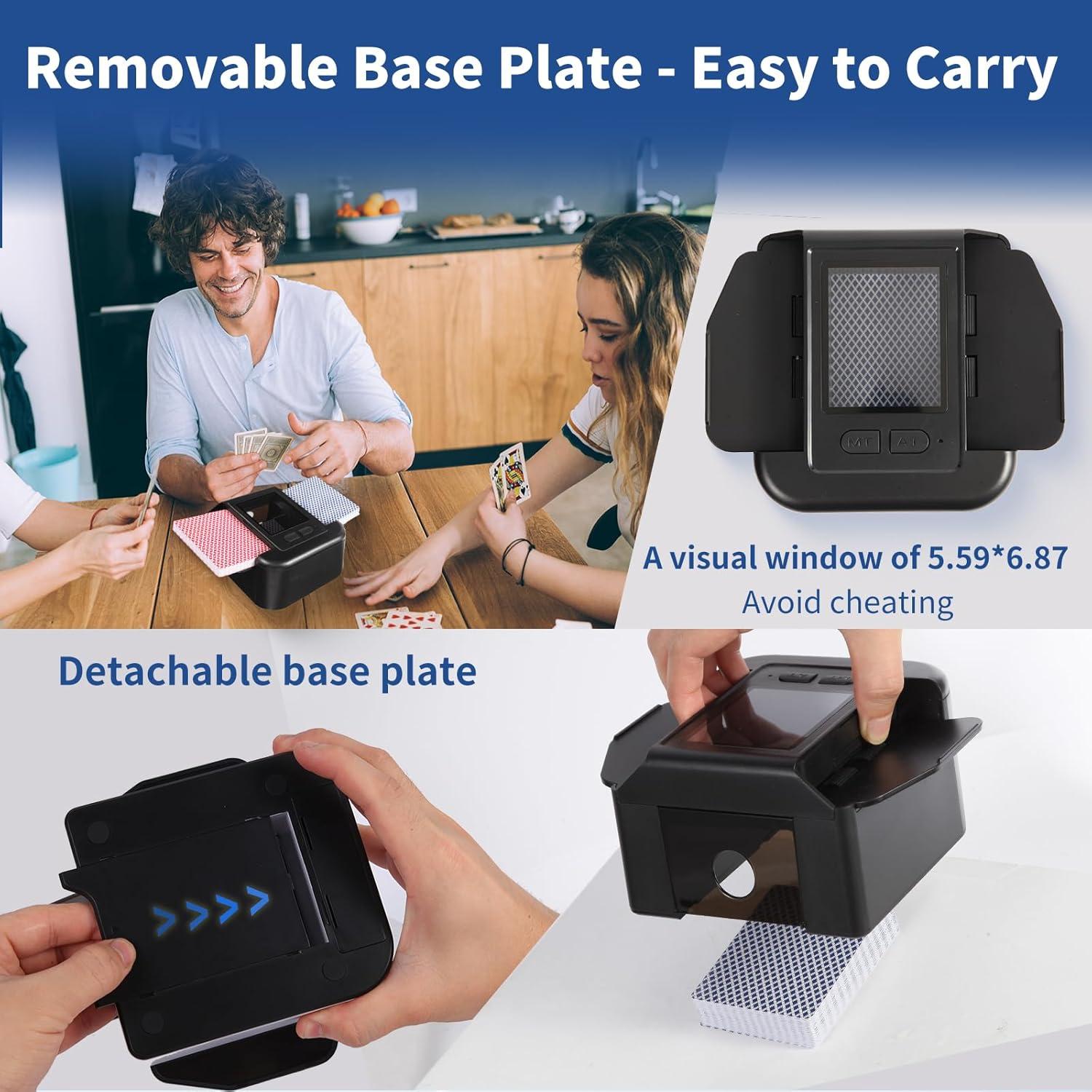 Barajador Automático Recargable USB-C Lxjmcwio para 2 Barajas