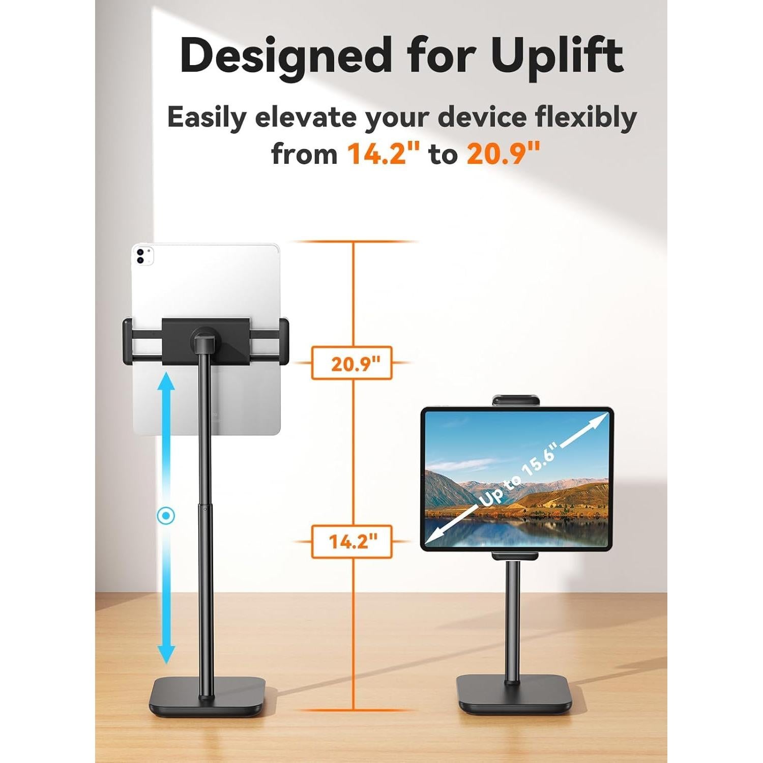 Soporte Ajustable para iPad Tounee AS029 53 cm Negro