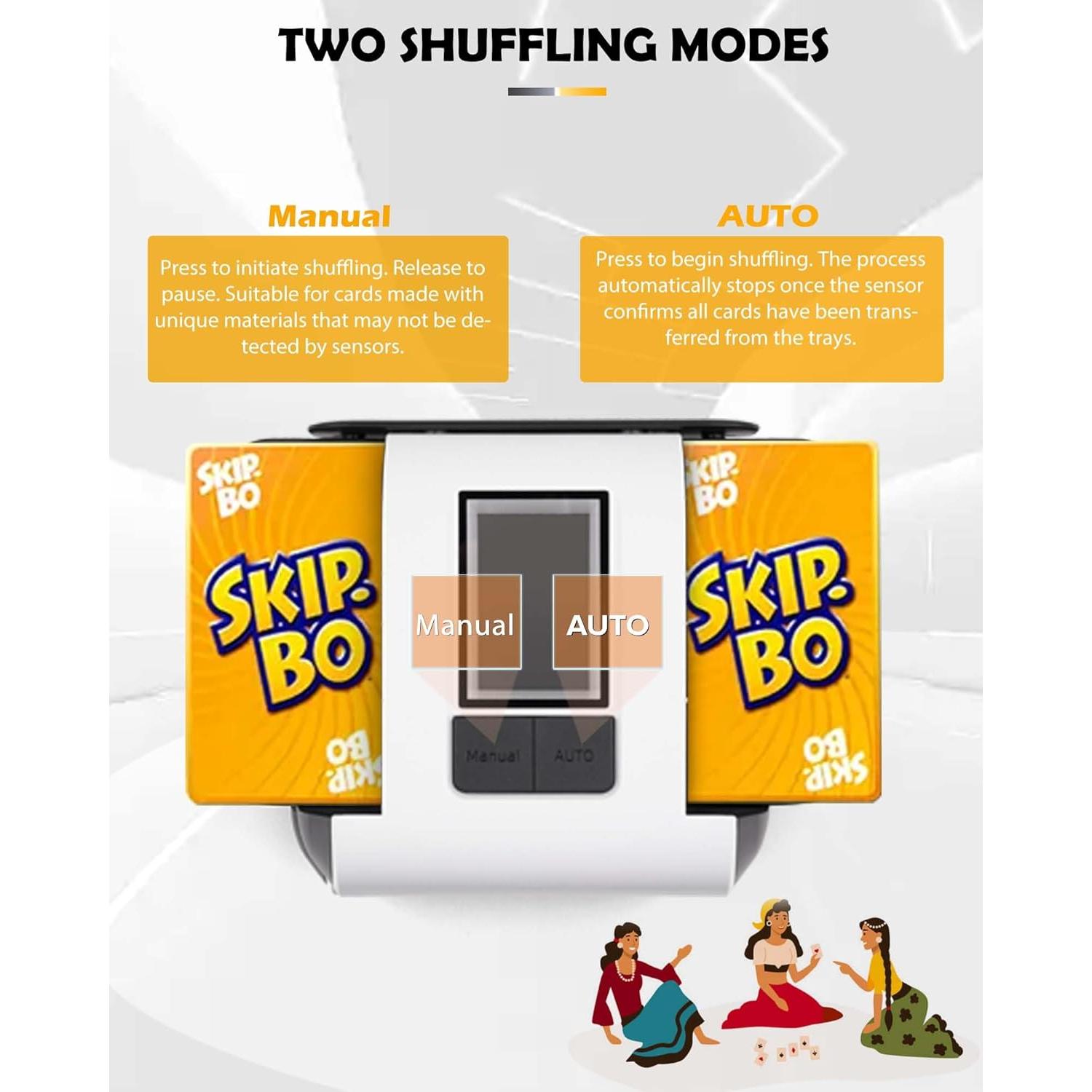 Barajador Automático de Cartas OBLITZON Recargable 2000mAh