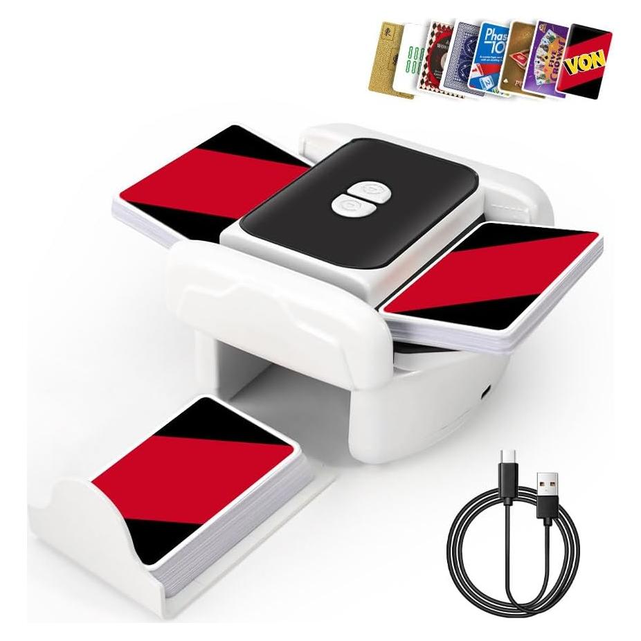 Barajador Automático EJU TX666 para 2 Barajas de Cartas